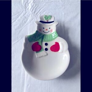 Lenox snowman spoon rest